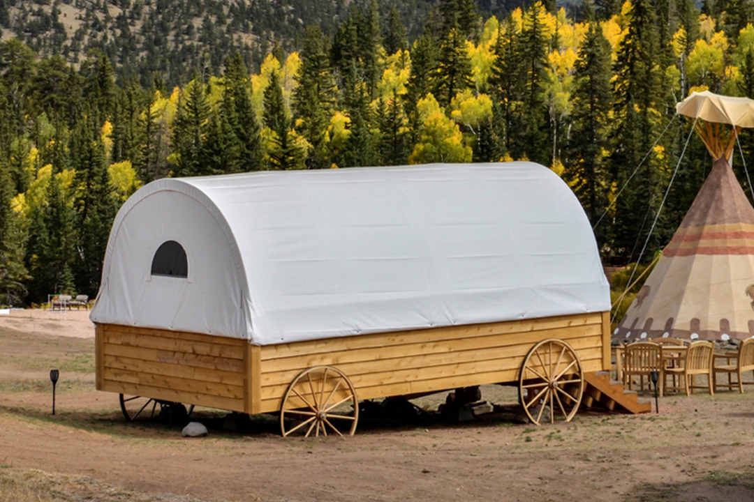 Conestoga Wagons Puma Hills Mountain Retreat Lake Colorado